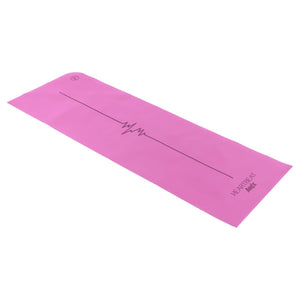 Thin pink durable yoga mat