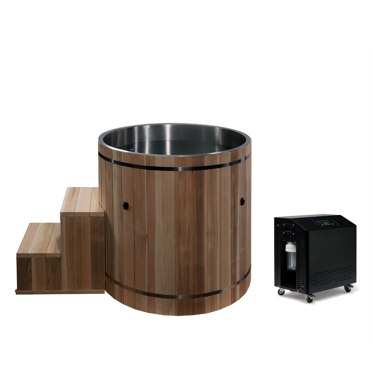 Dynamic Cold Therapy Barrel Cold Plunge Ice Bath | 42" x 42"