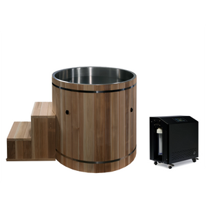 Dynamic Cold Therapy Barrel Cold Plunge Ice Bath | 42" x 42"