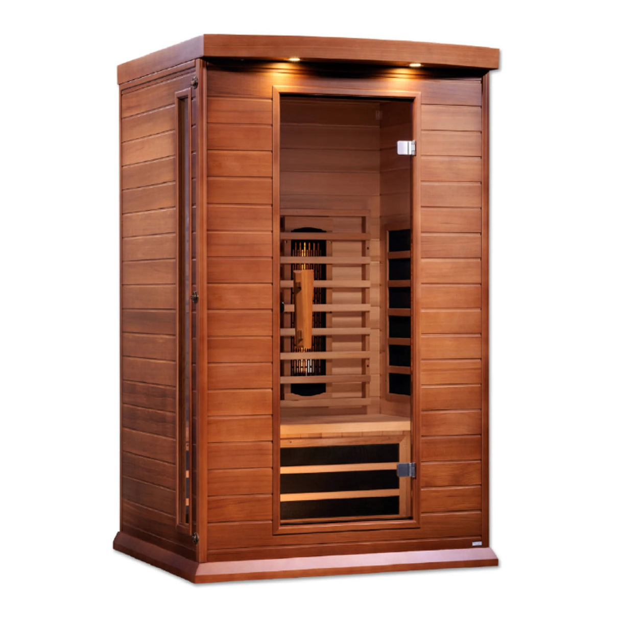 Dark 2 person sauna