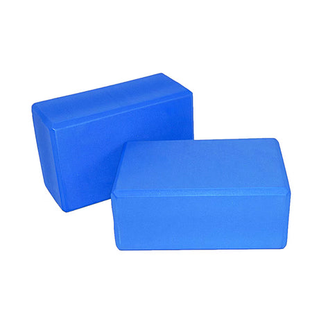 Blue foam yoga block pair by Perform Better