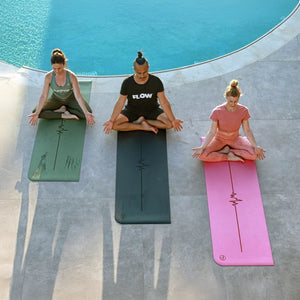 Thin army green durable yoga mat