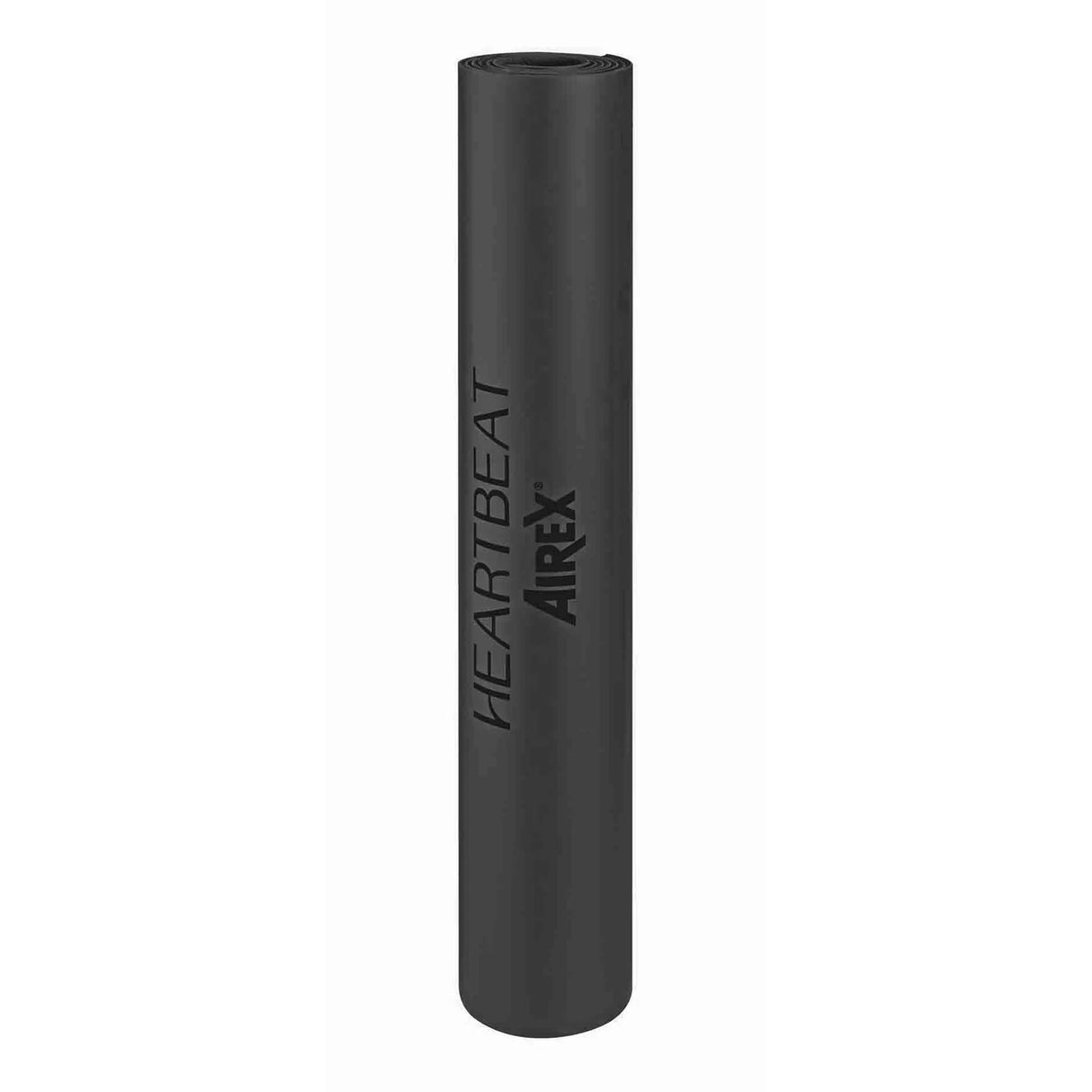 Thin black durable yoga mat