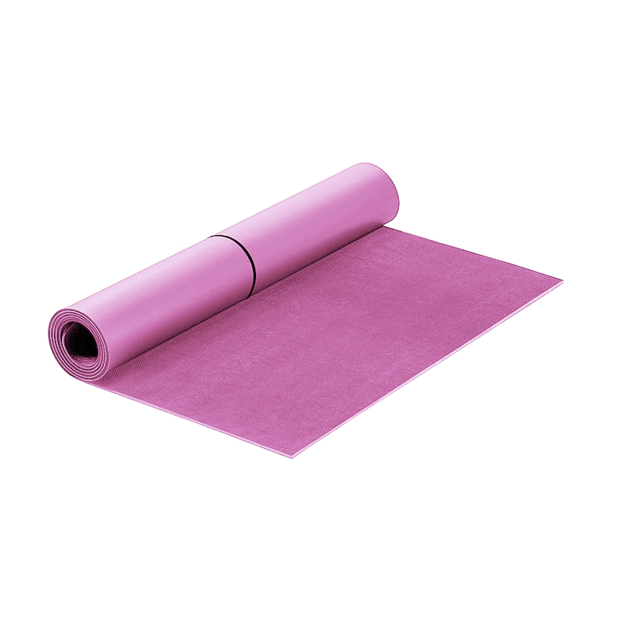 Thin pink durable yoga mat