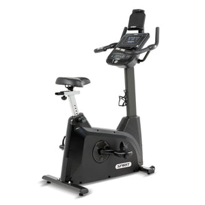 Spirit Fitness XBU55 residential grade upright bike with LCD screen and built in fan