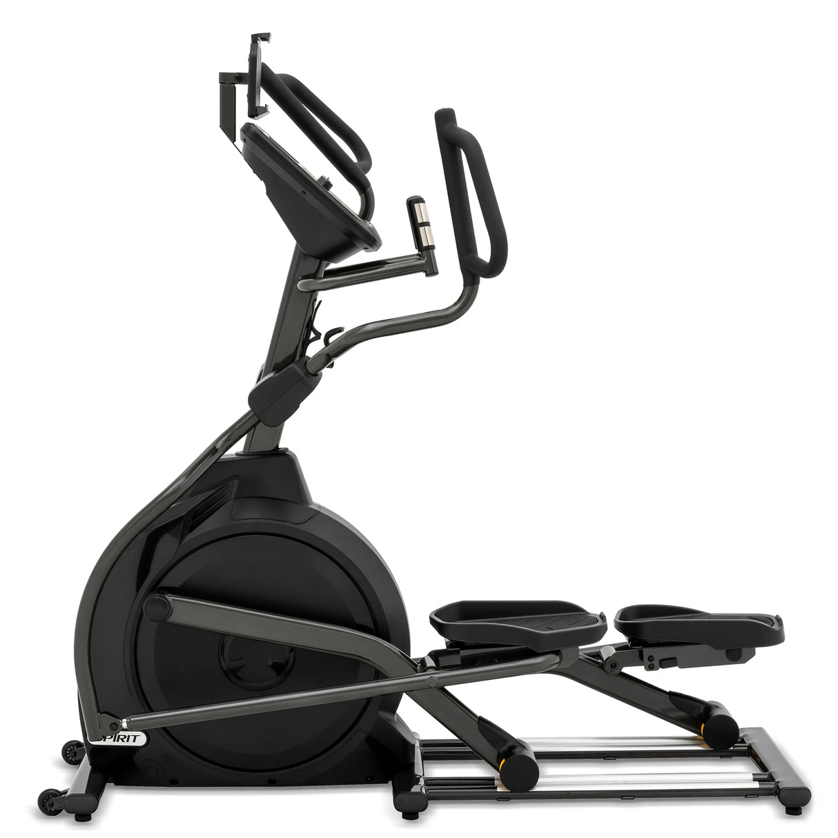 Spirit Fitness XE795 residential grade self-powered cordless elliptical with LCD display screen