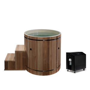 Dynamic Cold Therapy Barrel Cold Plunge Ice Bath | 42" x 42"