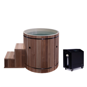 Dynamic Cold Therapy Barrel Cold Plunge Ice Bath | 42" x 42"